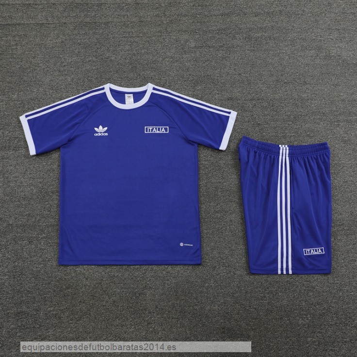 Nuevo Entrenamiento Conjunto Completo Italia 2024 Azul Baratas